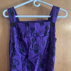 Nooworks discontinued tulip print overalls